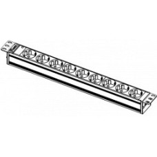 ЦМО Блок розеток Rem-10 без шнура с инд., 9 Schuko, вход IEC 60320 C14, 10A, алюм., 19" (R-10-9S-I-440-Z)