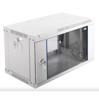 ЦМО Шкаф телекоммуникационный настенный разборный 6U (600х350) дверь стекло (ШРН-Э-6.350) (1 коробка)