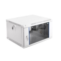 ЦМО Шкаф телекоммуникационный настенный разборный 6U (600х650) дверь стекло (ШРН-Э-6.650) (1 коробка)