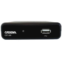 ТВ ресивер Cadena CDT-100 черный DVB-T2