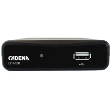ТВ ресивер Cadena CDT-100 черный DVB-T2
