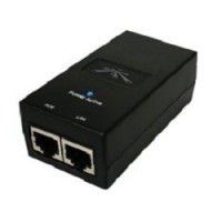 UBIQUITI POE-48-24W Блок питания с PoE, 220 VAC -> 48VDC 0.5A (черный)