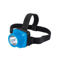 Ultraflash LED5375 (фонарь налобн аккум 220В, голубой, 1 Ватт LED, 2 реж, пласт, бокс)
