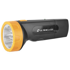 Ultraflash LED3827 (фонарь аккум 220В, черн /желт, 5 LED, SLA, пластик, коробка)