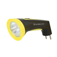 Ultraflash LED3804M (фонарь аккум 220В, черный/желтый, 4 LED, SLA, пластик, коробка)