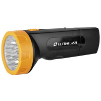 Ultraflash LED3829 (фонарь аккум 220В, черн /желт, 9 LED, SLA, пластик, коробка)