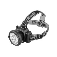 Ultraflash LED5363 (фонарь налобн аккум 220В, черный, 9LED, 2 реж, пласт, бокс)