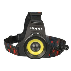 Ultraflash E1335 (фонарь налоб акк 3,7В, черный, 2LED, 4 Ватт, фокус, 2 ак 4 реж, метал, бокс)