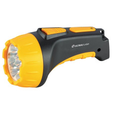 Ultraflash LED3807 (фонарь аккум 220В, черный/желтый, 7 LED, 2 режима, SLA, пластик, коробка)