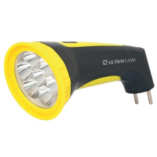 Ultraflash LED3807M (фонарь аккум 220В, черный/желтый, 7 LED, 2 режима, SLA, пластик, коробка)