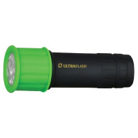 Ultraflash LED15001-C (фонарь 3XR03 светофор, зеленый с черным, 9 LED, пластик, блистер)