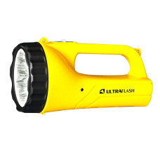 Ultraflash LED3816SM (фонарь аккум. 220В, желт., 9LED, 2 режима, SLA, пласт., коробка)