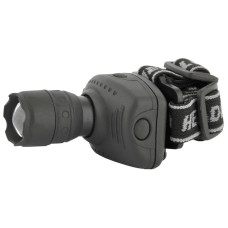 Ultraflash LED5354 (фонарь налобн, серый, 1 ватт LED, ZOOM, 3 реж, 3XR03, пласт, коробка)