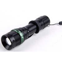 Ultraflash E142 (фонарь аккум. 220В, черн., CREE 3 ватт, фокус, 3 реж., 18650, пласт. бокс)