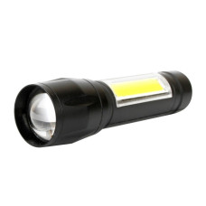 Ultraflash E1337 (фонарь аккум 3,7В, черный, XPE + COB LED, 3 Ватт, 3 реж., бокс)