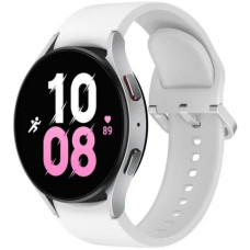 Samsung Galaxy Watch 5 44мм 1.4" AMOLED корп.серебристый рем.белый (SM-R910NZSAMEA)