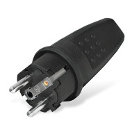 UNIVersal Вилка прямая c заземлением каучук 16А 250В IP44 (602227)