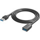 Удлинитель USB3.0 Am-Af 1.5м Vention ( VAS-A45-B150 ) Black Edition