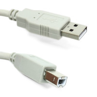 Кабель USB2.0 Am-Bm 1.8м <> . белый