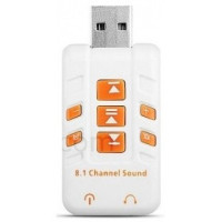 ORIENT AU-01PL (W) USB адаптер для микрофона и наушников комбинированная расцветка (Белый)