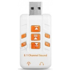 ORIENT AU-01PL (W) USB адаптер для микрофона и наушников комбинированная расцветка (Белый)