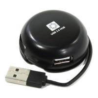 Концентратор USB 2.0 5bites HB24-200BK 4 ports Black