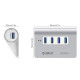 Концентратор USB 3.0 Orico M3H4 4 ports серебристый