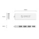 Концентратор USB 2.0 Orico FL01-WH 4 ports белый