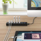 Концентратор USB 3.0 Orico H7013-U3-AD-BK 7 ports черный
