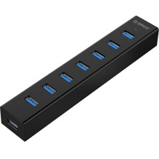 Концентратор USB 3.0 Orico H7013-U3-AD-BK 7 ports черный