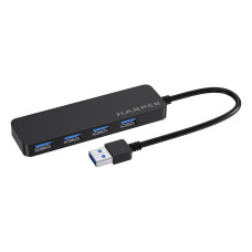 HARPER HUB-04M Black USB -концентратор, Интерфейс: 4 х USB 3.2, 1 х Micro USB Переходник: USB 3.0 / Type-C, Скорость передачи данных: до 5 Гб/с, Материал корпуса: Алюмини/Индикатор работы устройства