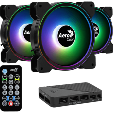 Вентилятор 120мм AeroCool Saturn 12F Pro ARGB 3-pack+Controller Ret