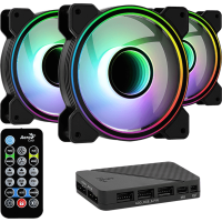 Вентилятор 120мм AeroCool Mirage 12 Pro ARGB 3-pack+Controller Ret