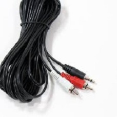 VCOM VAV7183-10M Кабель соединительный 3.5 Jack (M) - 2xRCA (M), стерео, аудио, 10m [06937510860753]