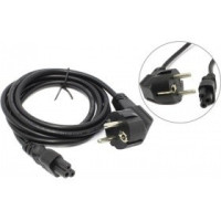 Vcom CE022-CU0.5-1.8M Кабель питания для ноутбуков 3-pin (угловая Евровилка) <VDE> 3G*0.5mm2 VCOM <CE022-CU0.5-1.8>, 1,8m [06937510873715]