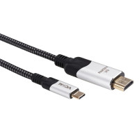 VCOM CU423MCV-1.8M Кабель-адаптер USB 3.1 Type-Cm -> HDMI A(m) 8K@30Hz, 1.8m ,Alumi Shell,VCOM <CU423MCV-1.8M> [4895182217980]