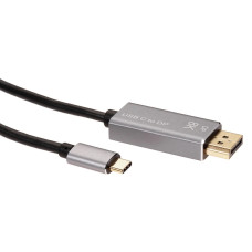 VCOM CU480MC-1.8M Кабель-адаптер USB Type-Cm -> DP1.4v (m) 8K@60Hz, 1.8m , Alum Shell,VCOM <CU480MC-1.8M>