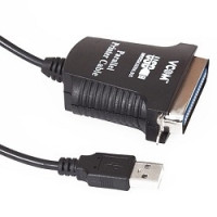 VCOM VUS7052 Кабель-адаптер USB A (вилка) -> LPT (прямое подключение к LPT порту принтера) 1.8m