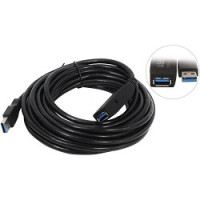 VCOM CU827 Кабель-адаптер USB3.0-repeater, удлинительный активный <Am->Af> 5м VCOM [6937510855100]
