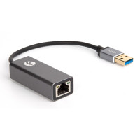 VCOM DU312M Кабель-переходник USB 3.0 (Am) -> LAN RJ-45 Ethernet 1000 Mbps, Aluminum Shell, VCOM <DU312M>[4895182256378]