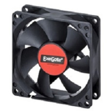 Exegate EX283377RUS Вентилятор ExeGate EX08025S3P, 80x80x25 мм, подшипник скольжения, 3pin, 1800RPM, 23dBA