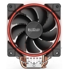 PCCooler GI-X5R Кулер GI-X5R S775/115X/AM2/AM3/AM4 (24 шт/кор, TDP 160W, вент-р 120мм с PWM, Red LED FAN, 5 тепловых трубок 6мм, 1000-1800RPM, 26.5dBa)
