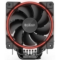 PCCooler GI-X6R Кулер GI-X6R S775/115X/AM2/AM3/AM4 (24 шт/кор, TDP 160W, вент-р 120мм с PWM, Red LED FAN, 5 тепловых трубок 6мм, 1000-1800RPM, 26.5dBa)