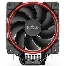 PCCooler GI-X6R Кулер GI-X6R S775/115X/AM2/AM3/AM4 (24 шт/кор, TDP 160W, вент-р 120мм с PWM, Red LED FAN, 5 тепловых трубок 6мм, 1000-1800RPM, 26.5dBa)