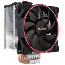 PCCooler GI-X5R V2 Кулер S775/115X/20XX/AM2/AM3/AM4 (24 шт/кор, TDP 160W, вент-р 120мм с PWM, Red LED FAN, 5 тепловых трубок 6мм, 1000-1800RPM, 26.5dBa)