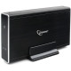 Корпус для HDD 3.5" SATA-USB3.0 Gembird EE3-U3S-80, черный алюминий, сенсорная кнопка