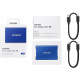 Внешний SSD USB3.0 1Tb SSD Samsung T7 ( MU-PC1T0H/WW ) USB 3.2 Type C Синий