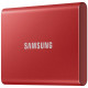 Внешний SSD USB3.0 500Gb SSD Samsung T7 ( MU-PC500R/WW ) USB 3.2 Type C Красный