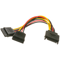 Кабель питания SATA - 2xSATA 0.15м <>