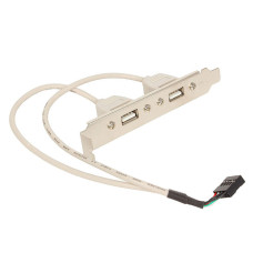 Планка в системный блок 2 USB 2.0 Gembird ( CCUSBRECEPTACLE )